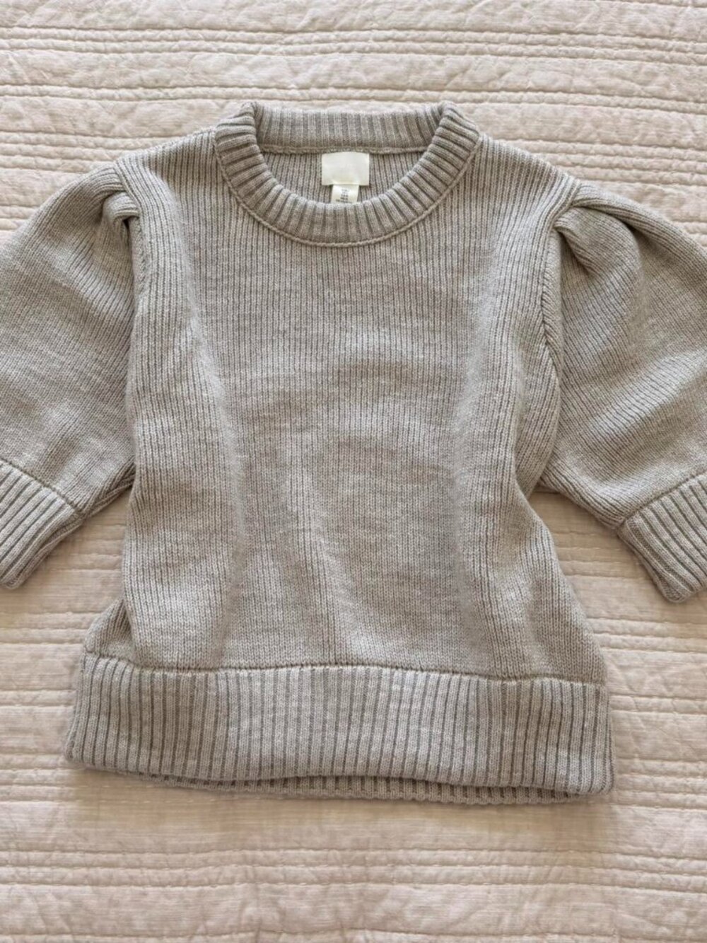 H&M Beige Sweater Short Sleeve